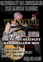 TV Smith - The Castle, Sherness, Kent 24.11.12